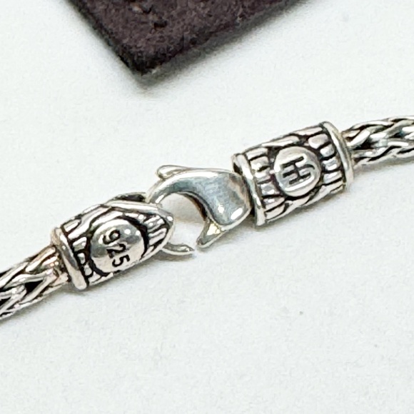 John Hardy Diamond Station Classic Chain .925 Bracelet - Picture 6 of 6